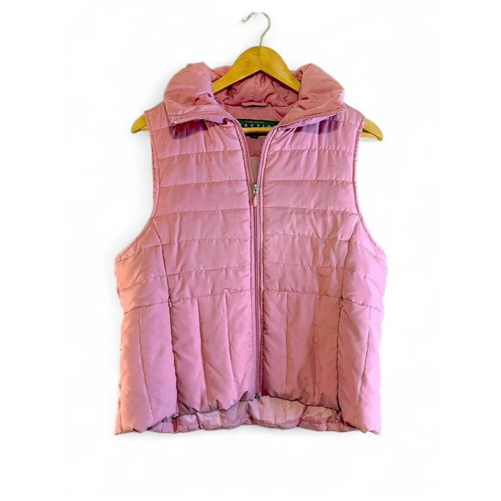 Kenneth Cole Reaction Pink Quilted Puffer Vest Size XL